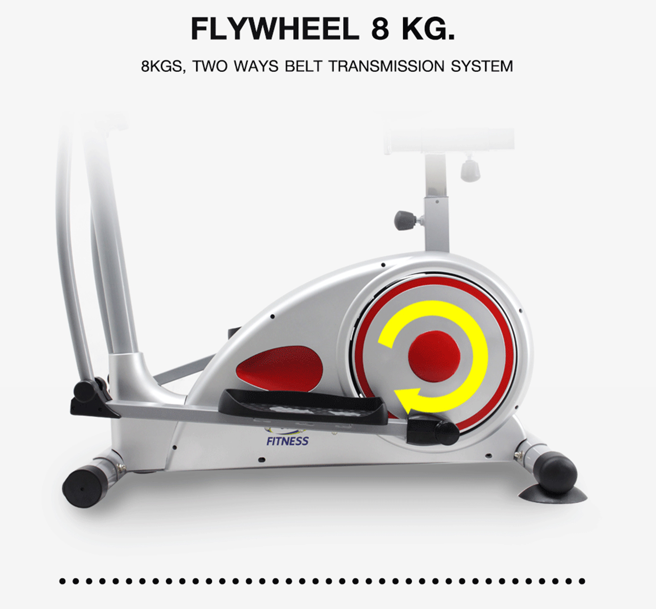 เครื่องเดินวงรี Magnetic Elliptical Bike 8KG.