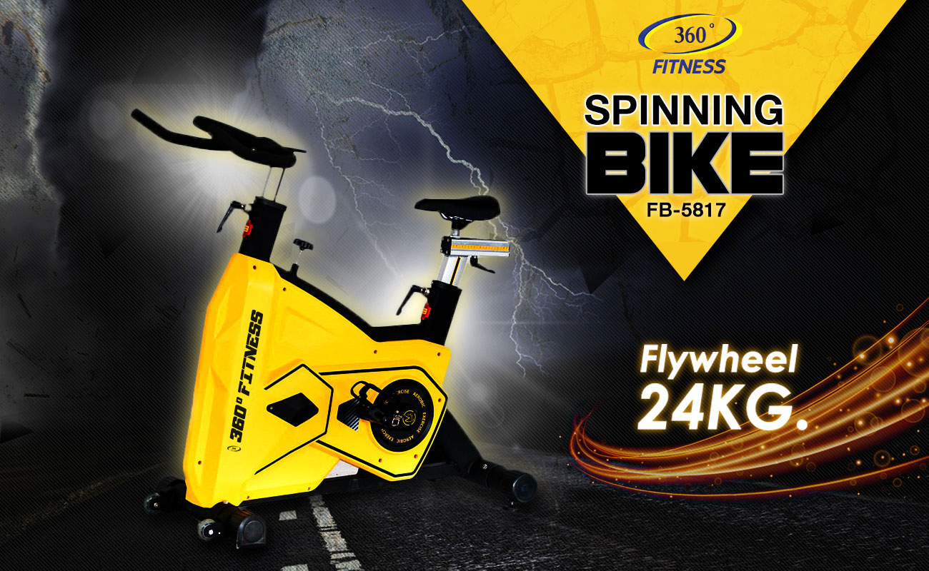 จักรยานออกกำลังกาย 360องศา ฟิตเนส รุ่น FB-5817 - Flywheel 24KG.